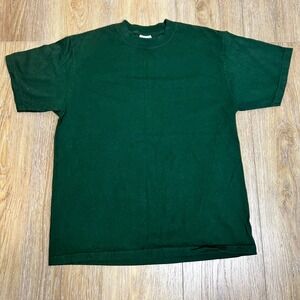 Shaka Wear Streetwear T Shirt Green Cotton Heavyweight Garment Dyed Size L